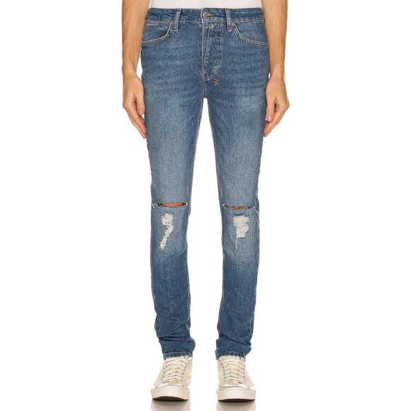 Ksubi NWT Van Winkle Blazed Trashed Skinny Jeans Size 29 Stone Washed Denim - Picture 1 of 12